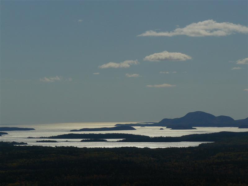 acadia from top of schoodic mountain