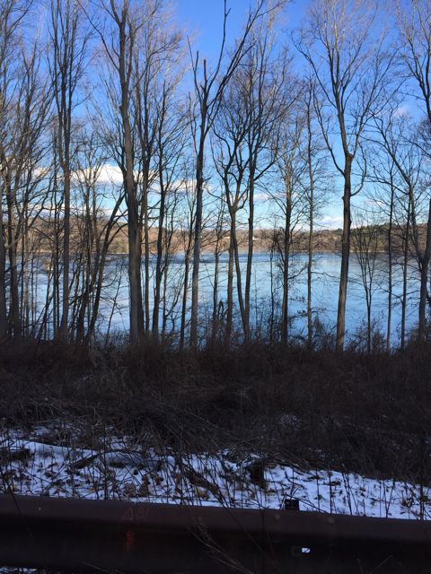 view of Cross River Reservoir from Reservoir Road